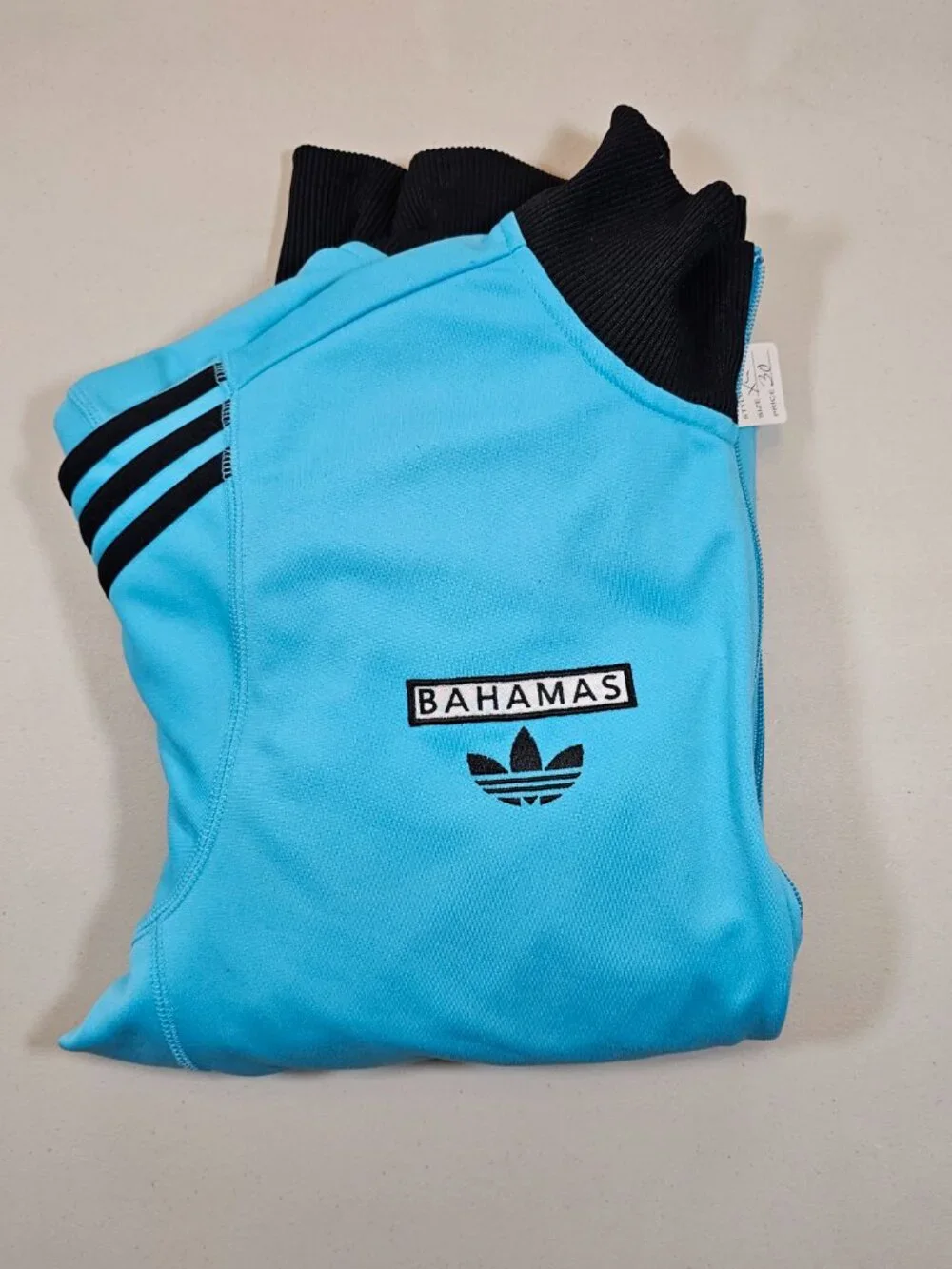 Adidas Originals Track Jacket Mens X-Large Blue Bahamas Soccer Full Zip Top 2007